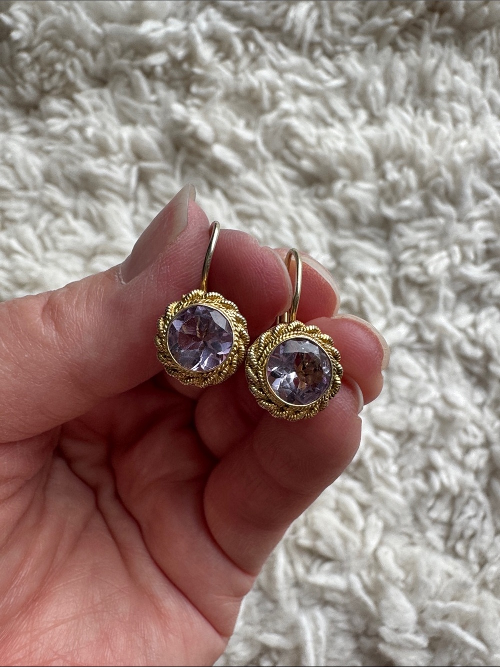Sterling Silver Amethyst Earrings